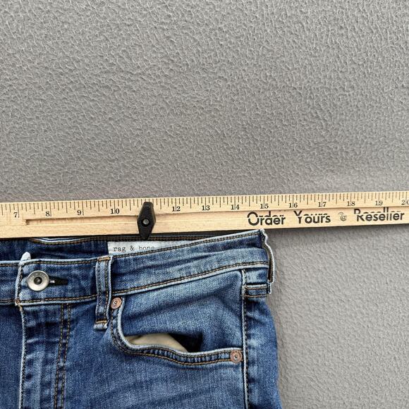 Rag & Bone Jeans Womens 30 Blue Cate Mid-Rise Ankle Skinny Denim Stretch Zip Fly - Picture 6 of 11